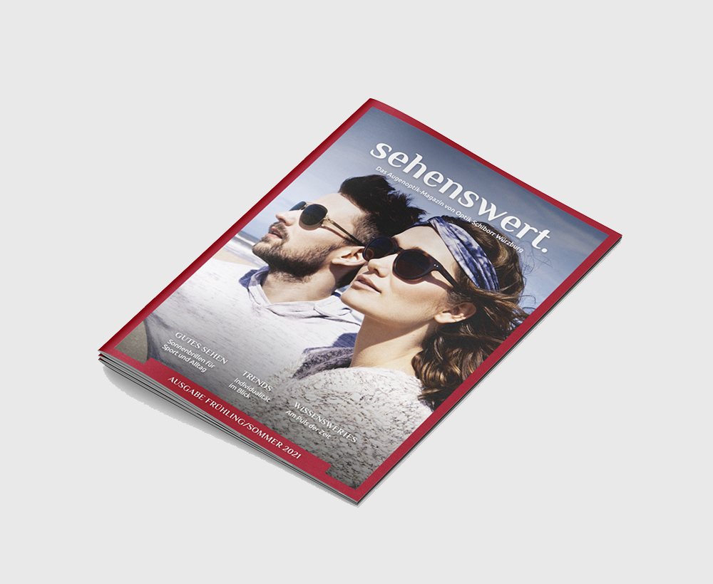 Individualisierte Broschüre / Zeitschrift für Augenoptiker: Sehenswert-Magazin